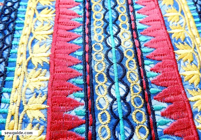 缝纫机装饰缝线