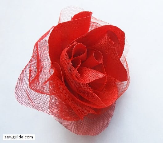 制作织物玫瑰