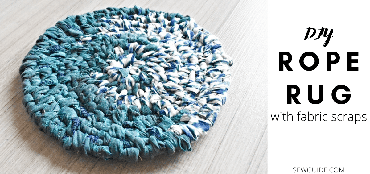 DIY绳索地毯，带有碎屑