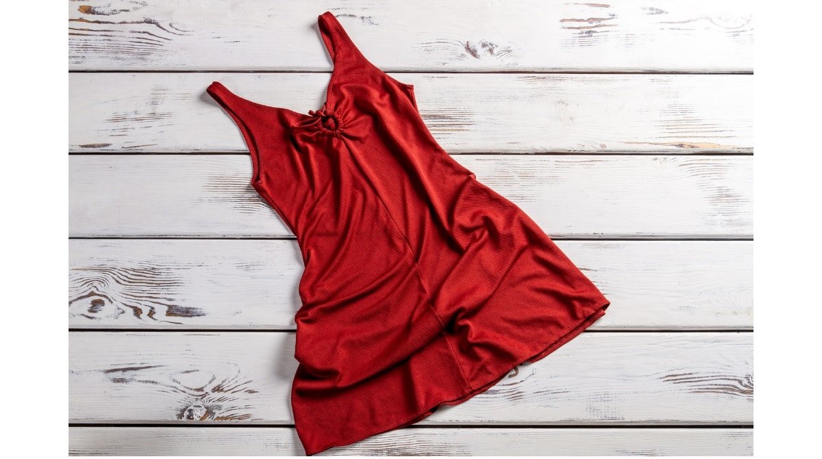 暖色 - 红色连衣裙