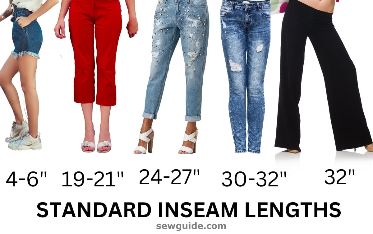 用于不同裤子长度的Inseam的测量